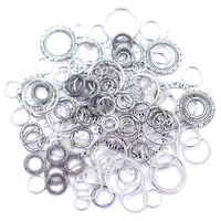 12 styles zinc alloy closed ring soldered jump rings round circle connectors for diy handmade jewelry making accessories supplie