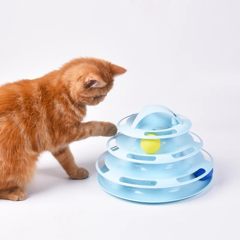 Забавные игрушки для животных Кот Сумасшедший диск с шариком Интерактивная