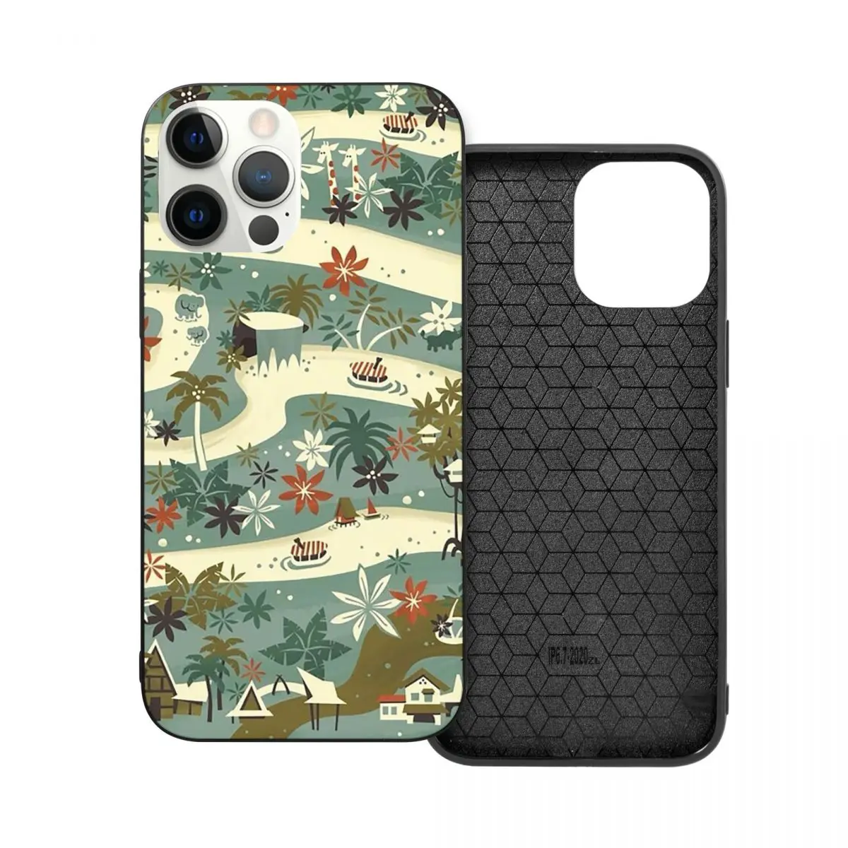 

Jungle Cruise PC Glass TPU Phone Bumper for iPhone 13 12 11 Xs Xr X Pro Max Mini 7 8 Se2 Plus 6 6S