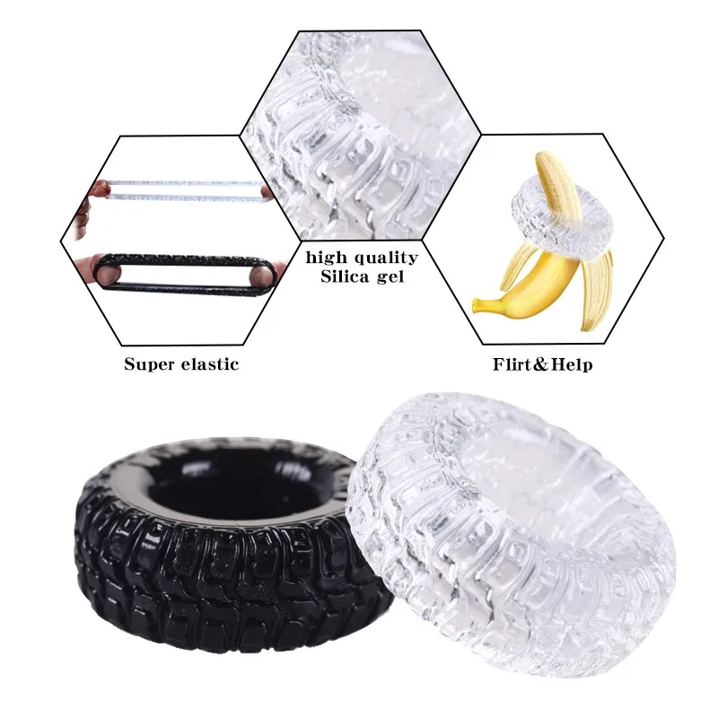 2 шт./компл. Силиконовое кольцо для мужского пениса Мастурбация многоразовые