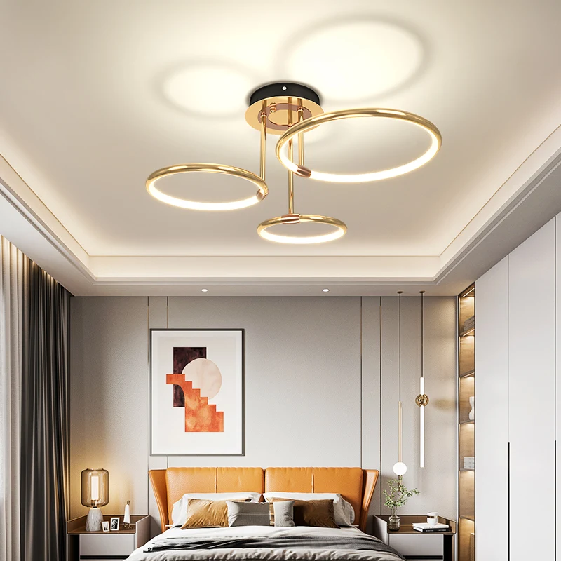 

Современная Роскошная золотая светодиодная люстра, потолочный декоративный светильник в стиле лофт, для гостиной, спальни, отеля, кухни