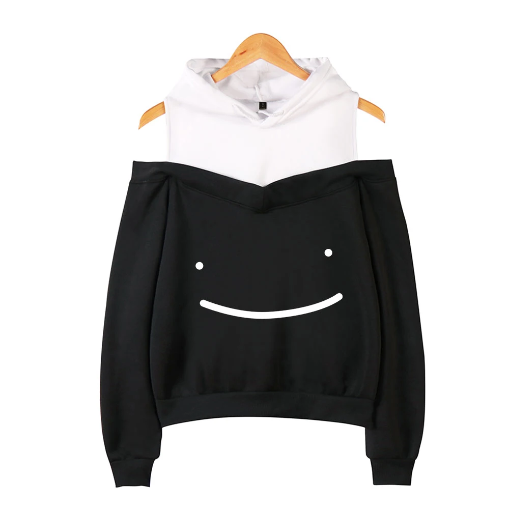 

Женская толстовка с открытыми плечами Dreamwastaken, Повседневная Толстовка с открытыми плечами