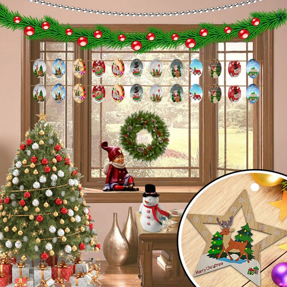 

Christmas Snowman Santa Claus Design round Shape Foil Mylar Balloons for Christmas Party Supplies
