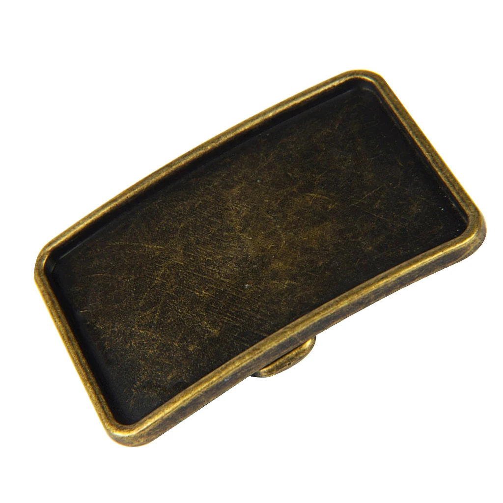 

cool square metal belt buckle gold color Western Vintage DIY Rectangle Belt Buckles Casual Cowboy Ornaments