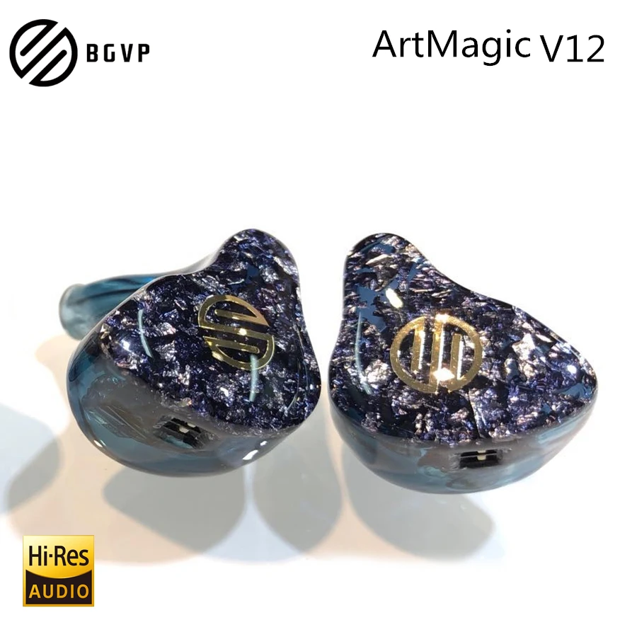 Наушники BGVP V12 сбалансированные Арматурные Hi-Fi наушники аудиомонитор 0 78 мм MMCX 6N