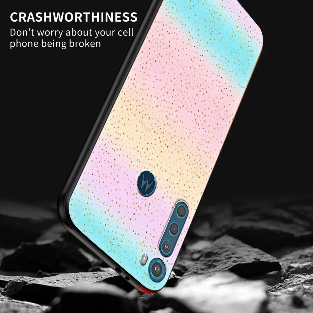 case for motorola moto g9 play g8 power lite one fusion plus hyper g30 g10 black g stylus phone cover funda luxury stars flowers free global shipping