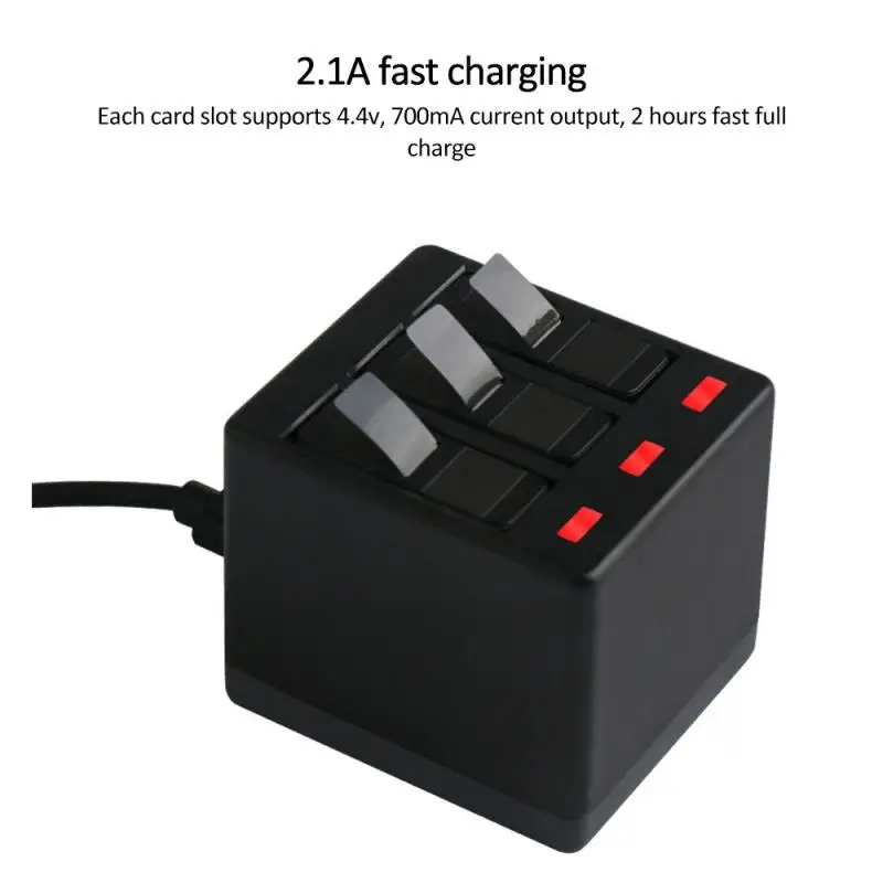 Многофункциональное зарядное устройство на 3 слота чехол для зарядки и хранения 2