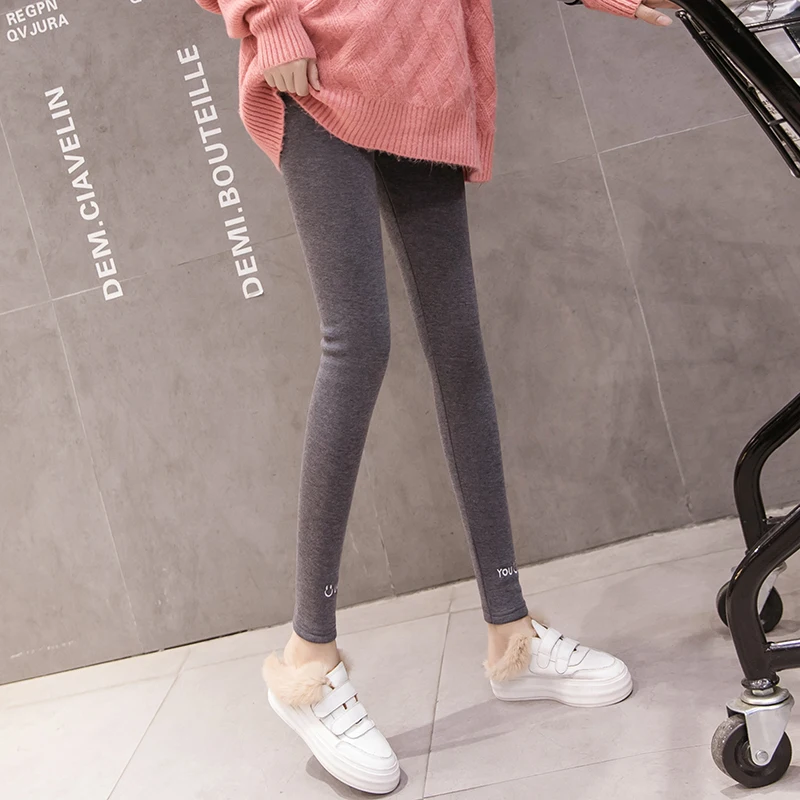 Леггинсы для беременных зимние теплые брюки плюс бархатная одежда плотные