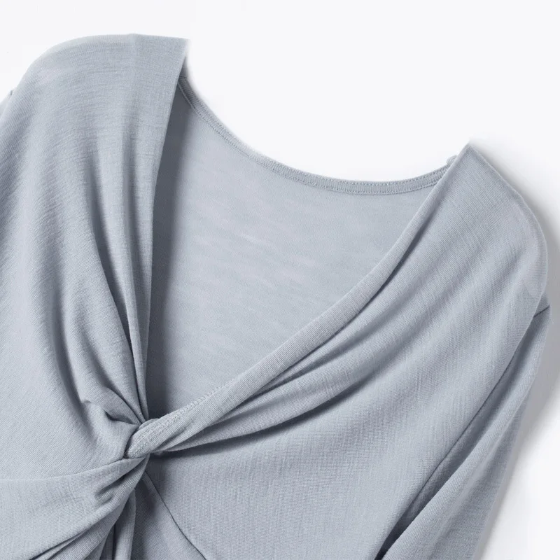 Мериносовый 100% шерстяной свитер женский осенний зимний с длинным рукавом тонкий