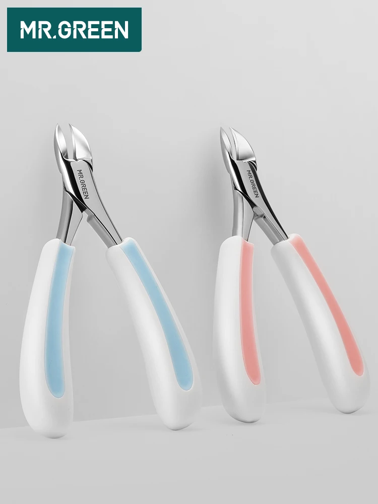 MR.GREEN Nail Clipper manicure Tools Professional Stainless Steel Thick Plier Scissors Toe nails ingrown Cuticle Nipper Trimmer