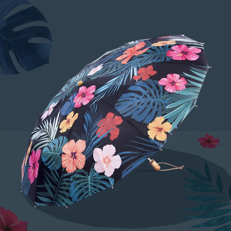 Роскошные 16 ребер супер большой зонт с защитой от ультрафиолетового излучения