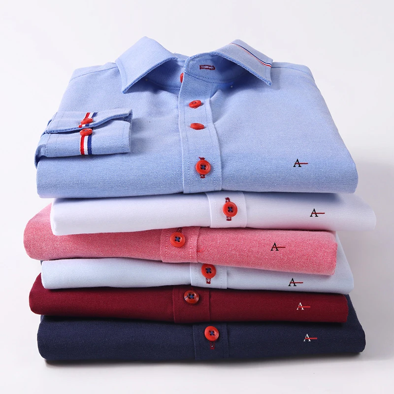 2020 camisa High Quality Fall Long Sleeve Formal Shirt Camisa Social Masculina Casual Slim Men's Shirt