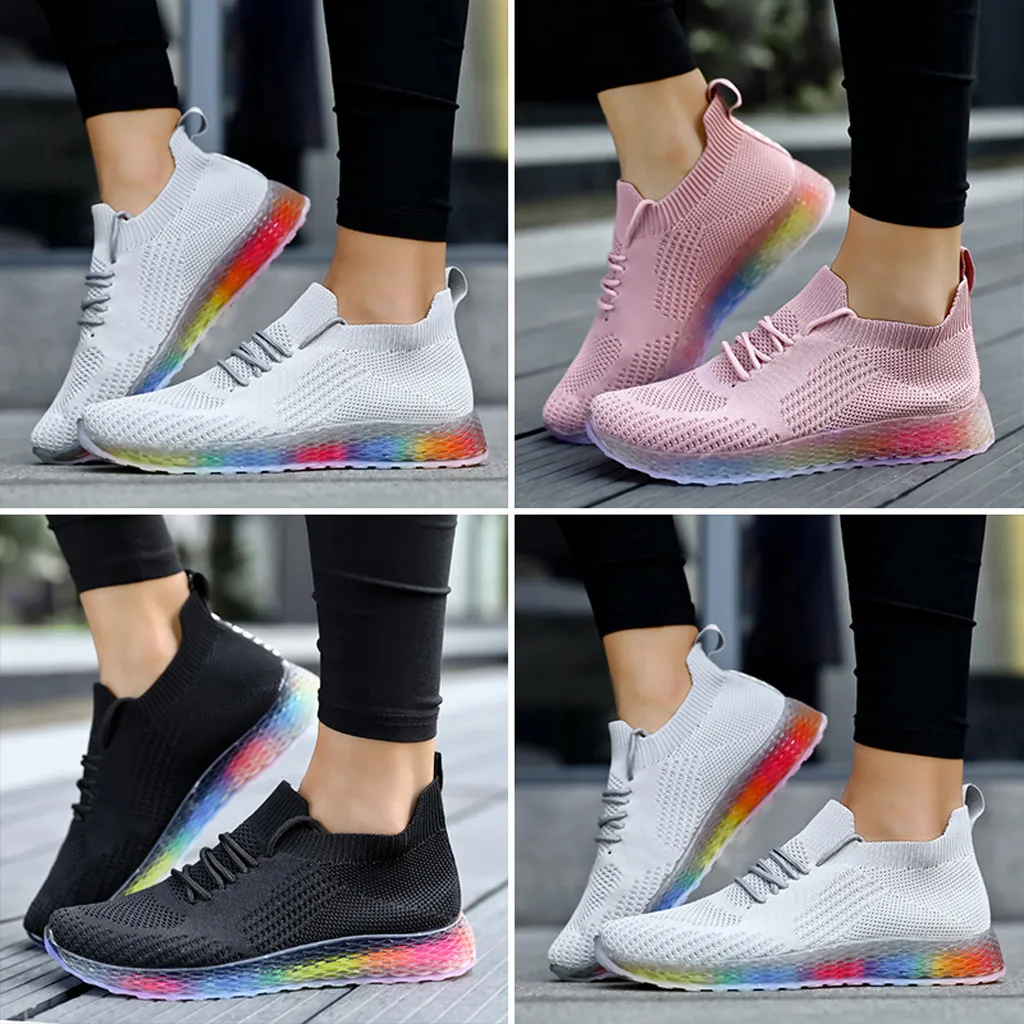 Женские легкие кроссовки для бега отдыха женская уличная сетчатая спортивная