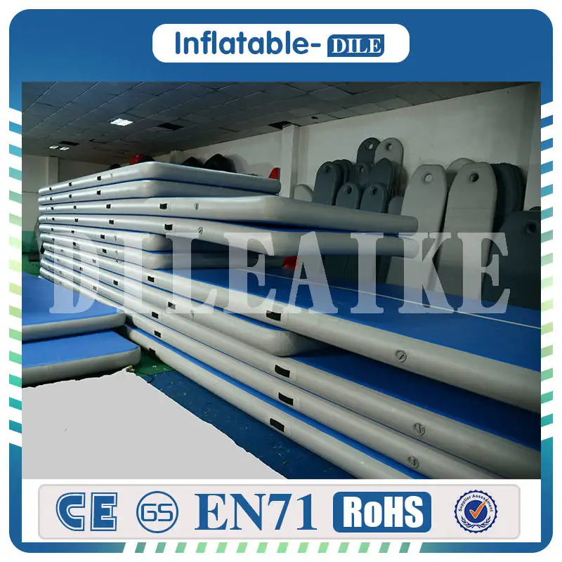 Надувной воздушный трек Акробатический напольный коврик батут 9 м электрический