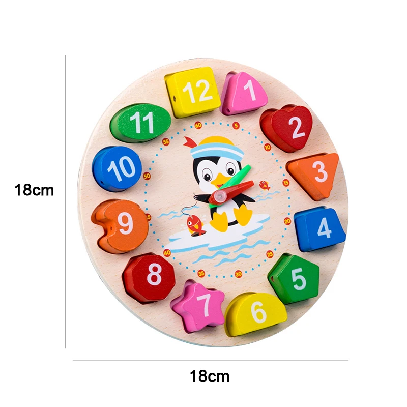 

HOT SALE Baby Toys Colorful Wooden Blocks Baby Music Rattles Graphic Cognition Early Educational Toys For Baby Christmas Gifts
