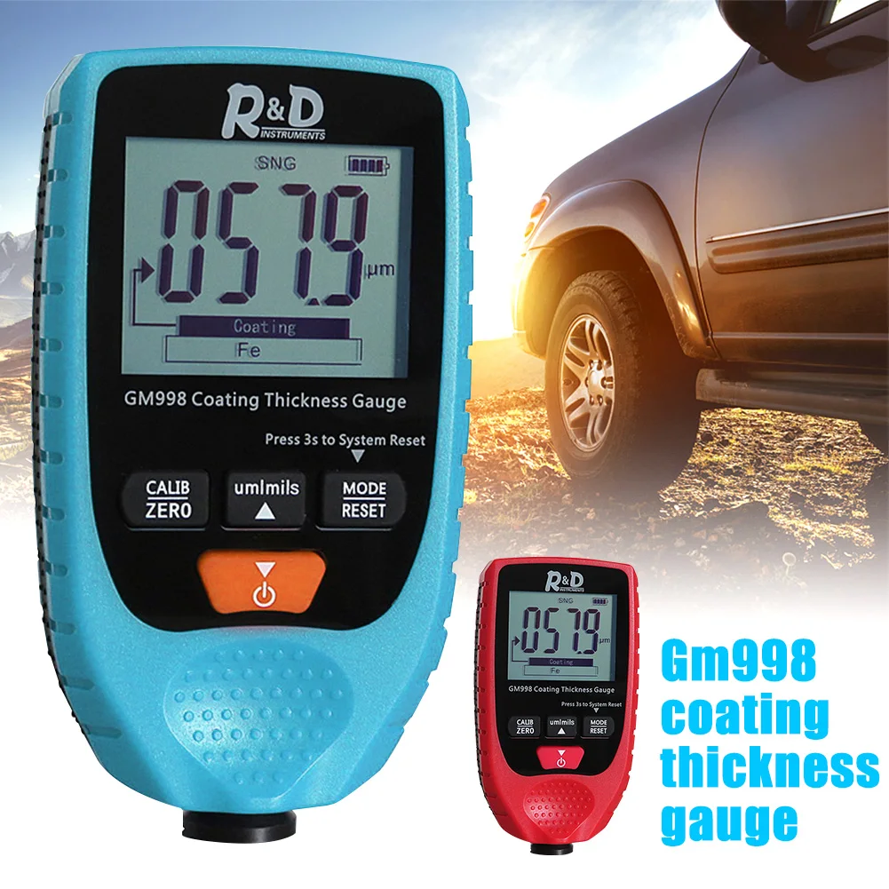 

Handheld Battery Powered High Precision Portable Car Paint Multifunction Compact Anti Slip Thickness Gauge Meter