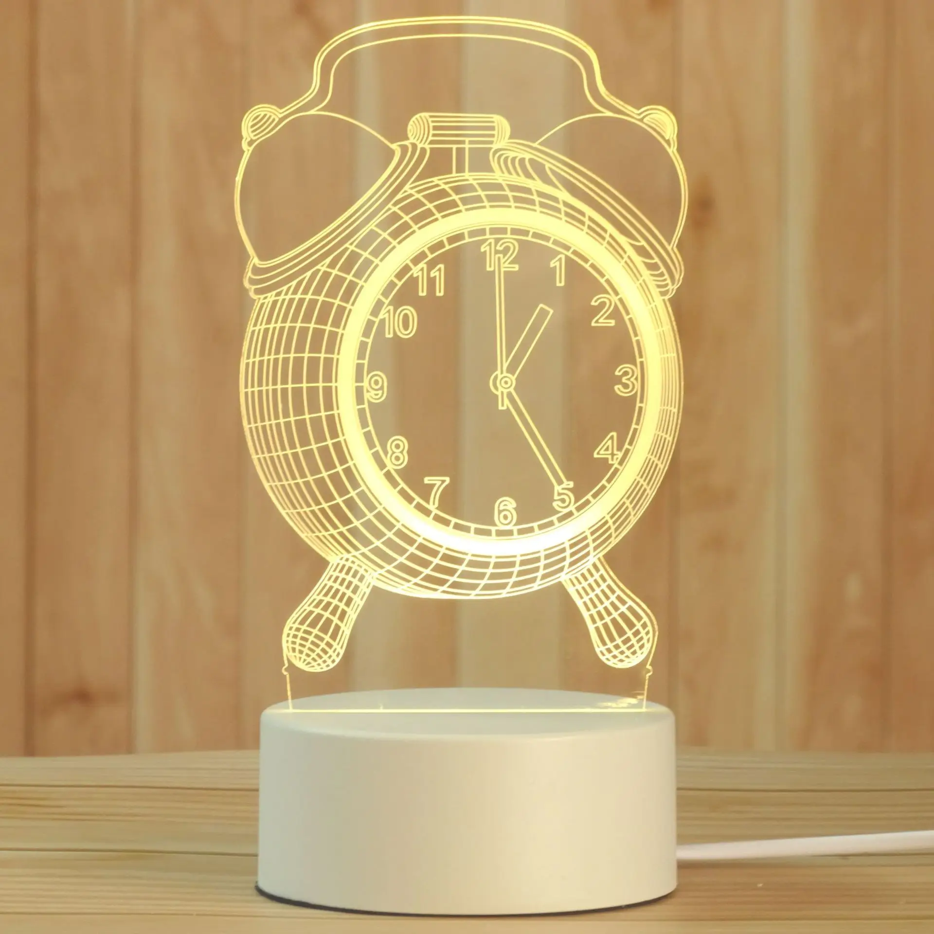 

Table Lamp With Clock Led Balance Arabic Large Living Bedside Lampa Bed Abajour Oriental Modern Desk Kids Retro Lampe Night Gold