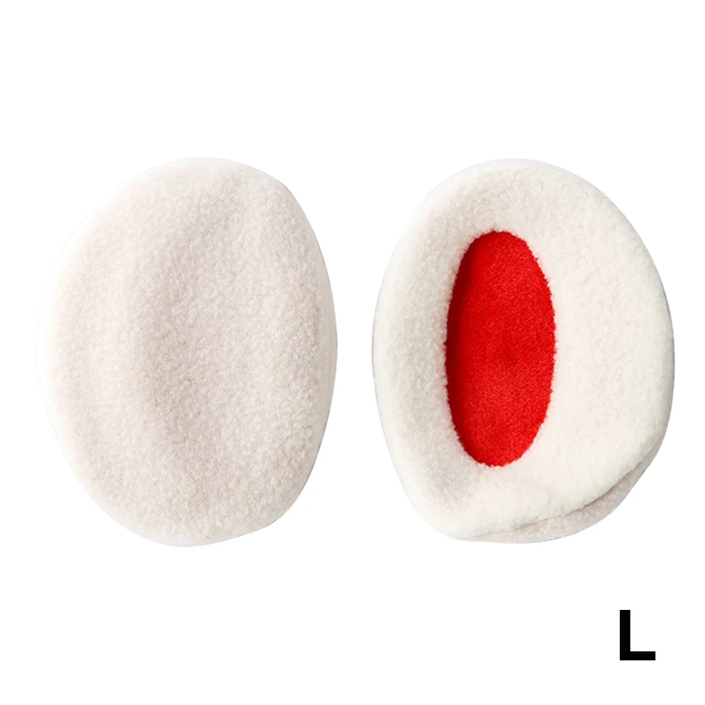 

2pcs Men Women Polyester Non Slip Band Less Ear Muffs Winter Warm Warmers Windproof Protection Two Parts Soft Daily Portable
