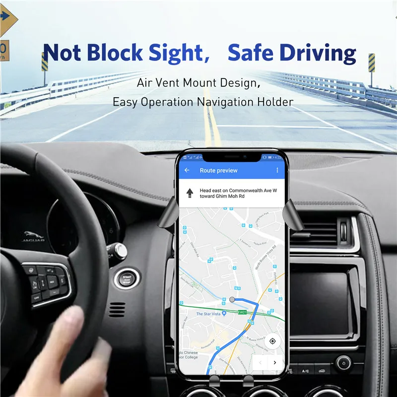 Универсальный гравитационный металлический Автомобильный держатель для