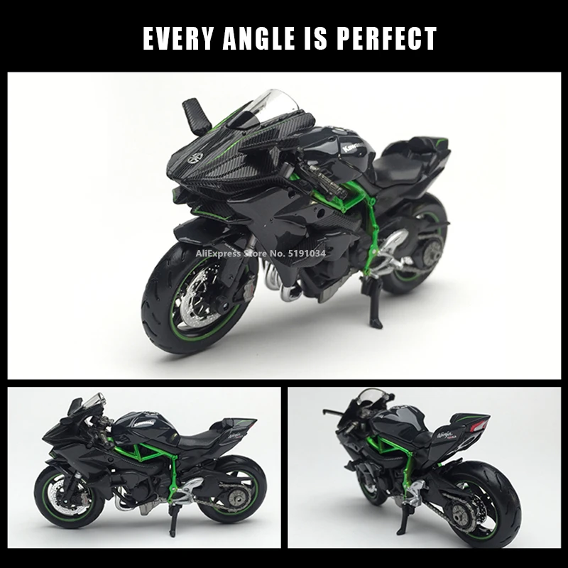 Модель мотоцикла Maisto 1:18 Kawasaki NINJA H2R 1000 BMW Ducati Moto оригинальная Авторизованная