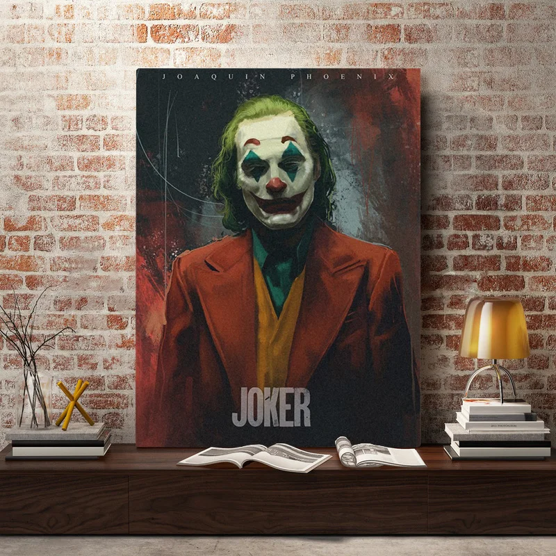 Joker, киноплакат, Joaquin Phoenix, настенный арт, холст, украшение, плакаты, принты для гостиной, дома, декоративная картина для спальни