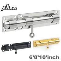 alise slide bolt gate latch safety door lock with padlock hole58 inch dia bar heavy duty solid 304 stainless steel chrome