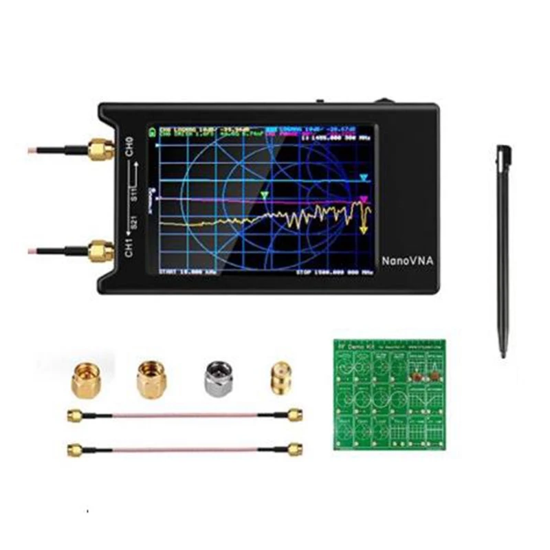 

Nanovna-H4 Vector Network Analyzer with RF Demo Kit,10KHz-1.5GHz HF VHF UHF Antenna Analyzer