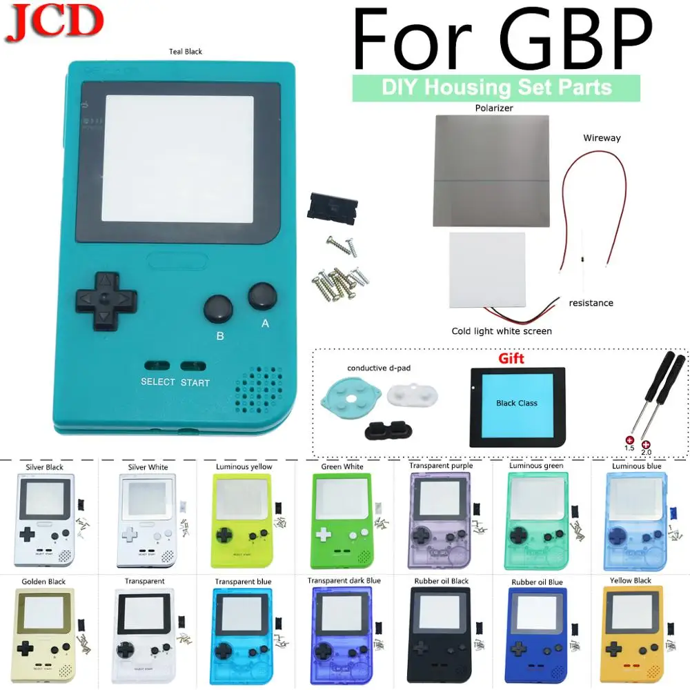 Полностью закрытый чехол JCD DIY сменный корпус для карманной игровой консоли Gameboy