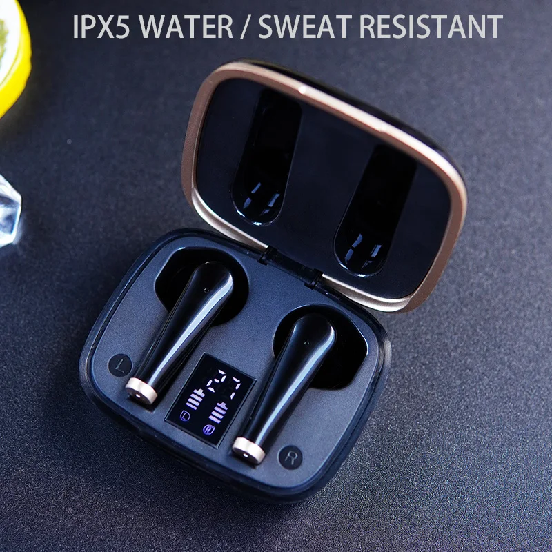 

Wireless Bluetooth Headphone Mini 9D Waterproof Sports Earphones Stereo In-Ear Earbuds Headsets With Microphone Charging Box