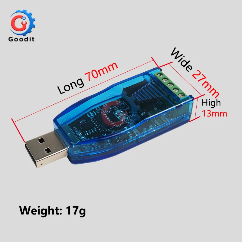 USB к RS485 конвертер изолированный модуль обновления промышленных телевизоров ESD