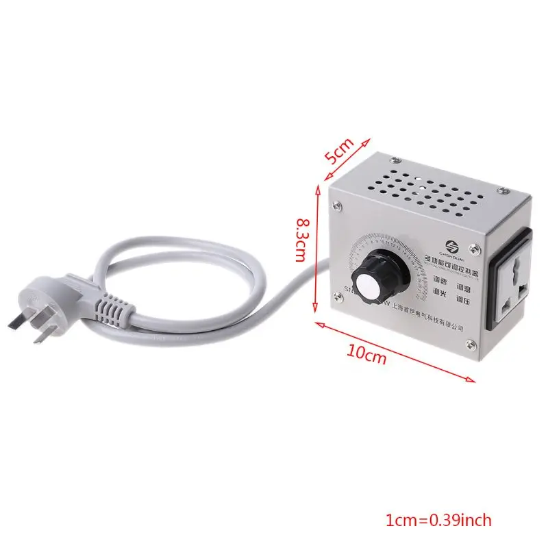 WBT 4000W 220 В Регулируемый регулятор переменного напряжения светильник регулировка