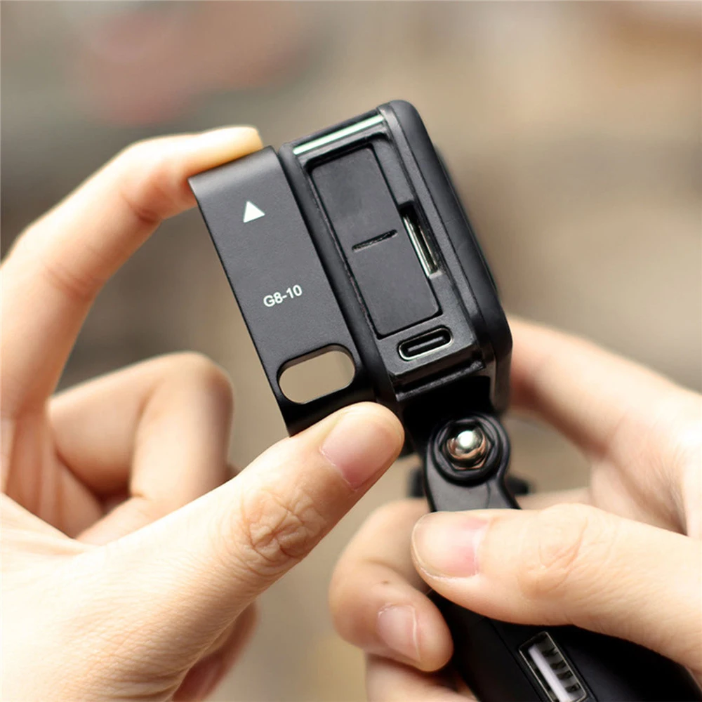 

Rechargeable Side Protective Cover Battery Lid for GoPro Hero 8 Sports Camera Dustproof Battery Door Housing Case Cover