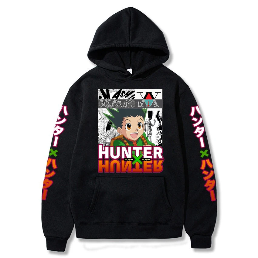 Толстовка Hunter X с капюшоном зимние свитшоты Kurapika GON свободная манга Хлопковая