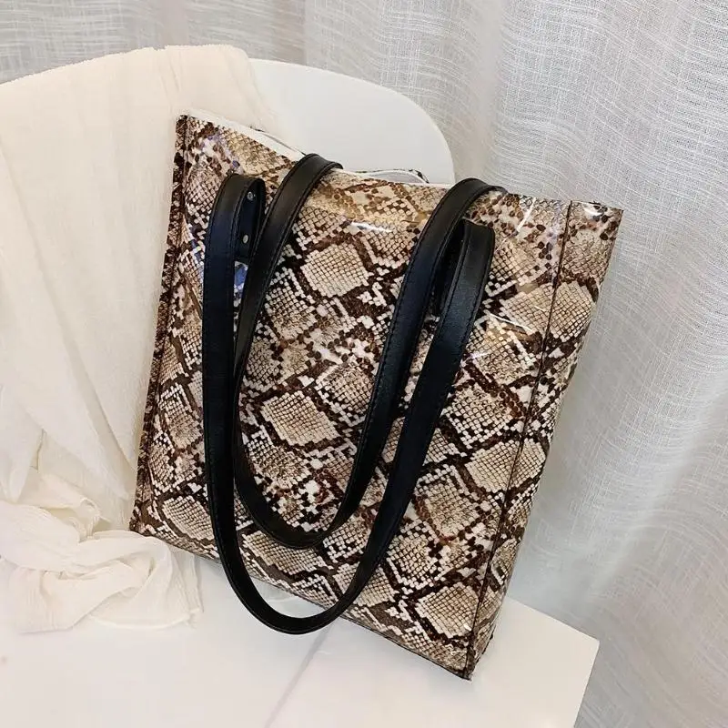 Женские сумки из ПВХ женская сумка через плечо модная Большая вместительная для