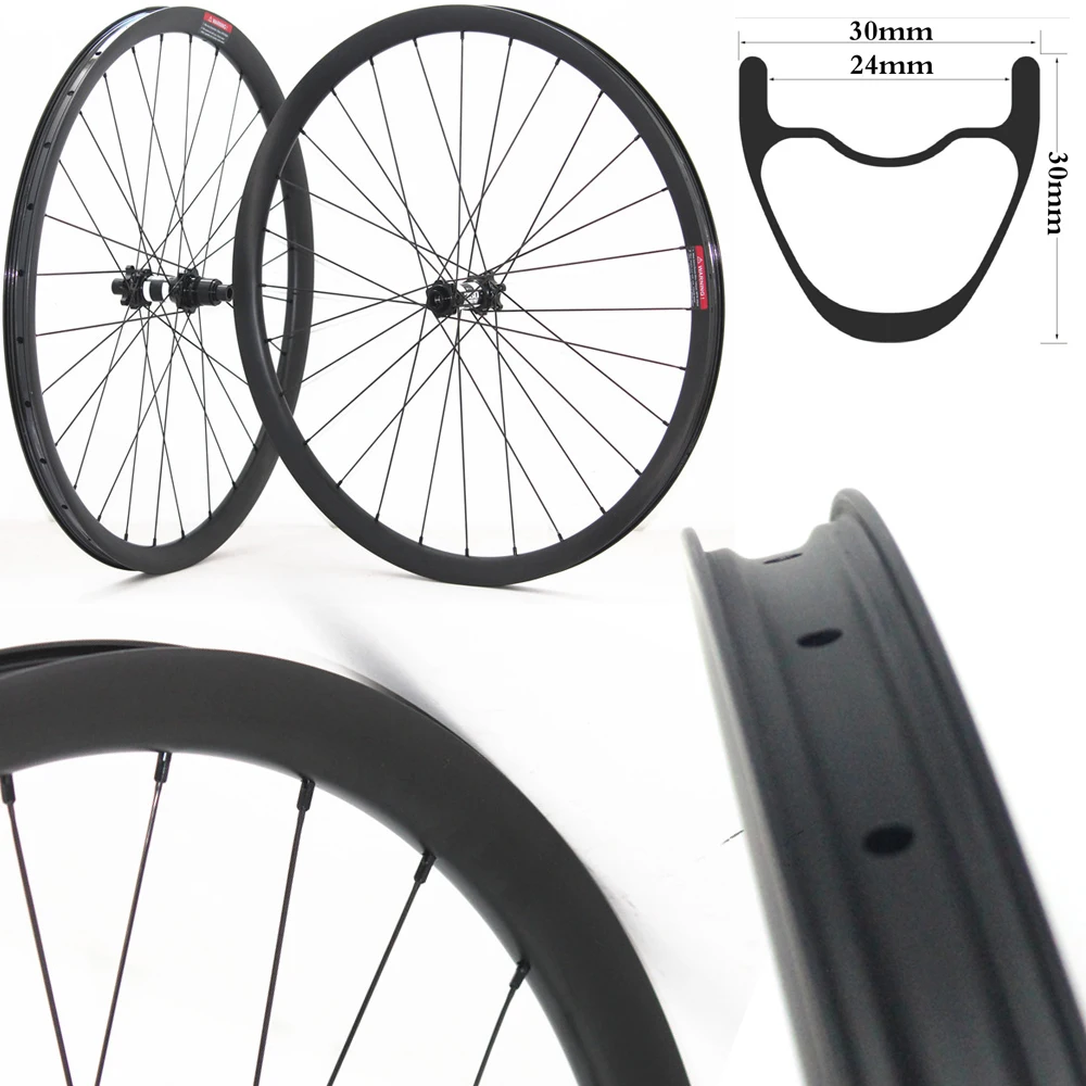 Набор колес для горного велосипеда из углеродного волокна 30 х30 дисковый тормоз с