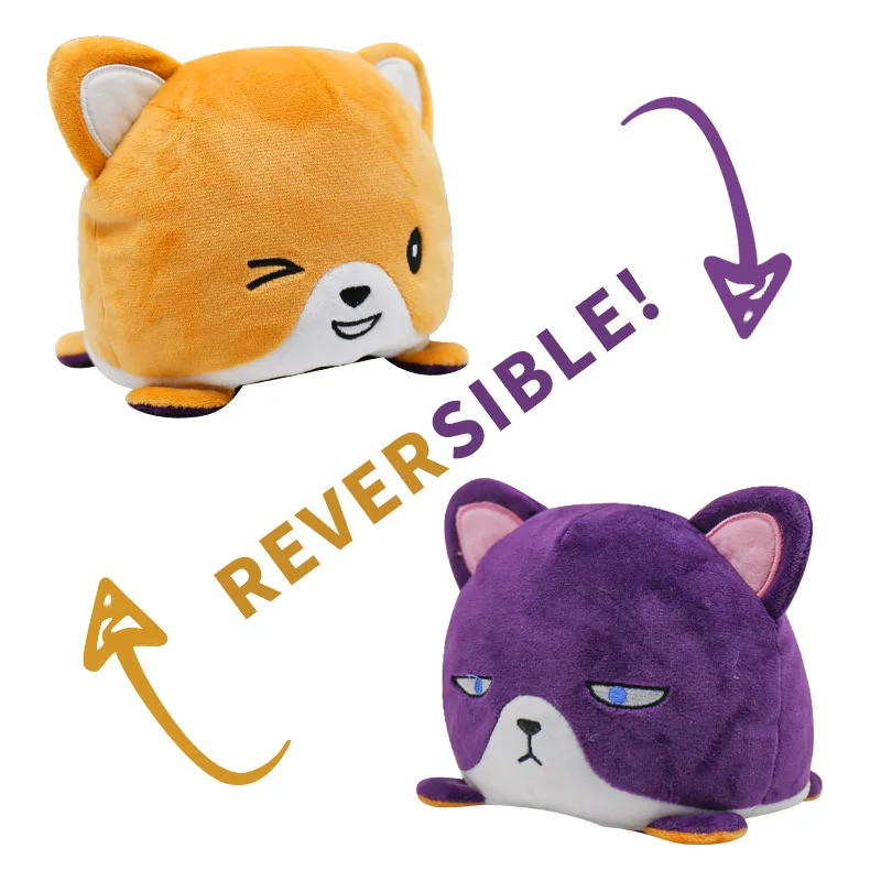 

Plush Toy Dog Squeaker Chew Training Pet Puzzle Reversible Flip Pets Products Kids Toys Valentines Day Gift for Girlfrend