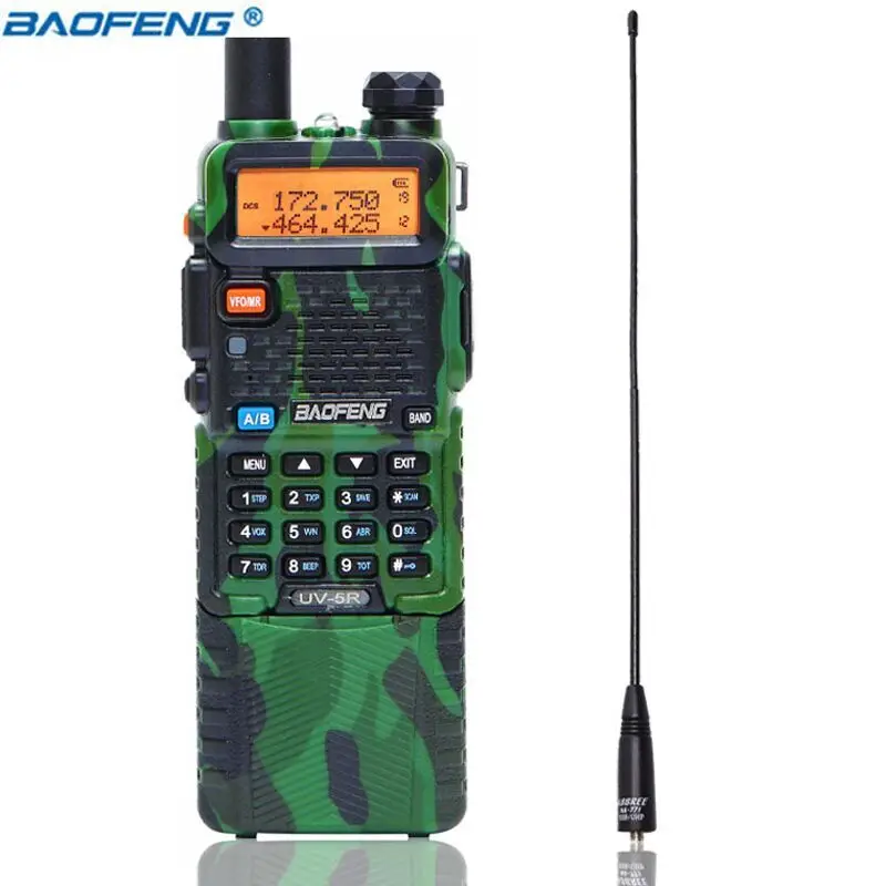 camo add 771 BaoFeng UV-5R с 3800 мАч длинный литий-ионный аккумулятор двухдиапазонный 136-174 и 400-520 МГц UV5R двухсторонняя рация - Цвет: camo add 771