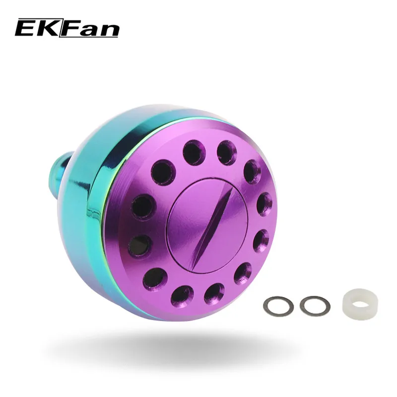 EKFan 2000 Серия Радужный цвет рыболовная ручка для катушки baitcasing Рыболовные
