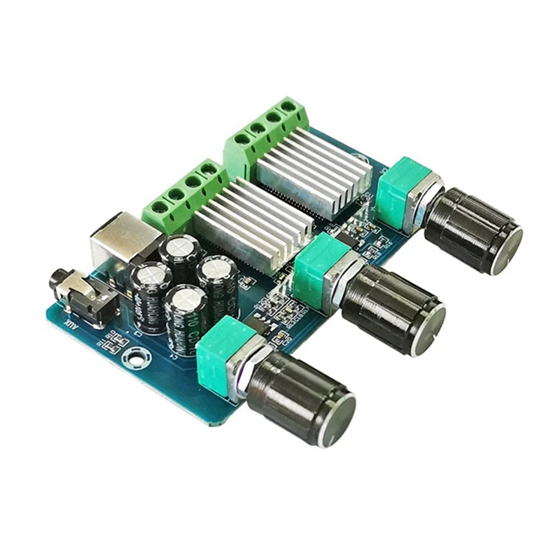 

YDA138-E Audio Amplifier Board Class-D 2.1 Channels 15Wx2+30W Bass Hifi Digital Power Amplifier Board DC12V