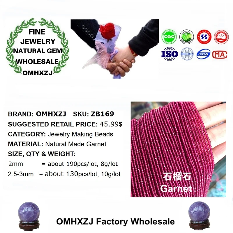 OMHXZJ оптовая продажа ZB169 2 5 3 мм DIY браслет ожерелье ювелирные изделия аксессуары