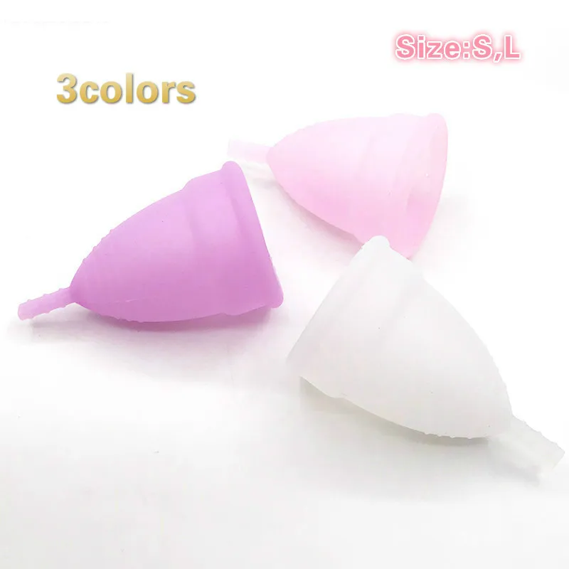 2 шт. (S + L) силиконовая чашка для женщин менструальная чаша женственная гигиена