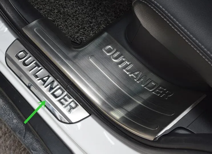 Накладка на порог двери из нержавеющей стали для Mitsubishi Outlander 2013-2019, аксессуары (art.: 3a360aa6228) - 3a360aa6228