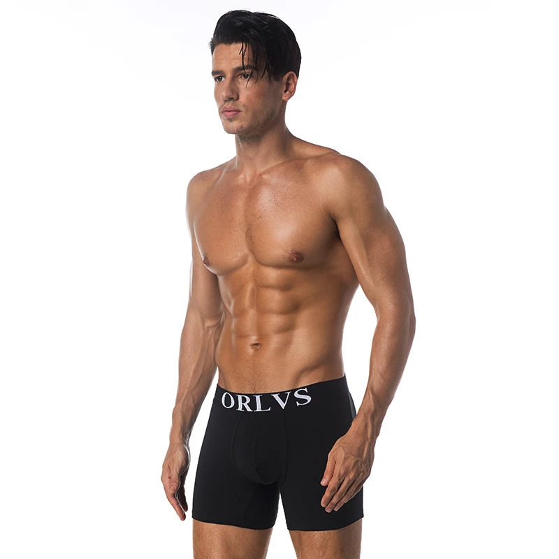 ORLVS Брендовое сексуальное мужское нижнее белье мужские боксеры удобные трусики