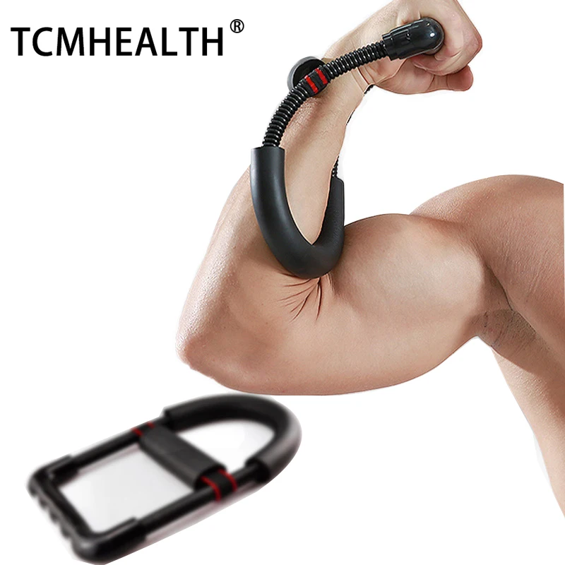 

TCMHEALTH Home Gym Fitness Exercise Arm Wrist Exerciser Fitness Equipment Trainer Power Strengthener Grip Fit Bodybuilding