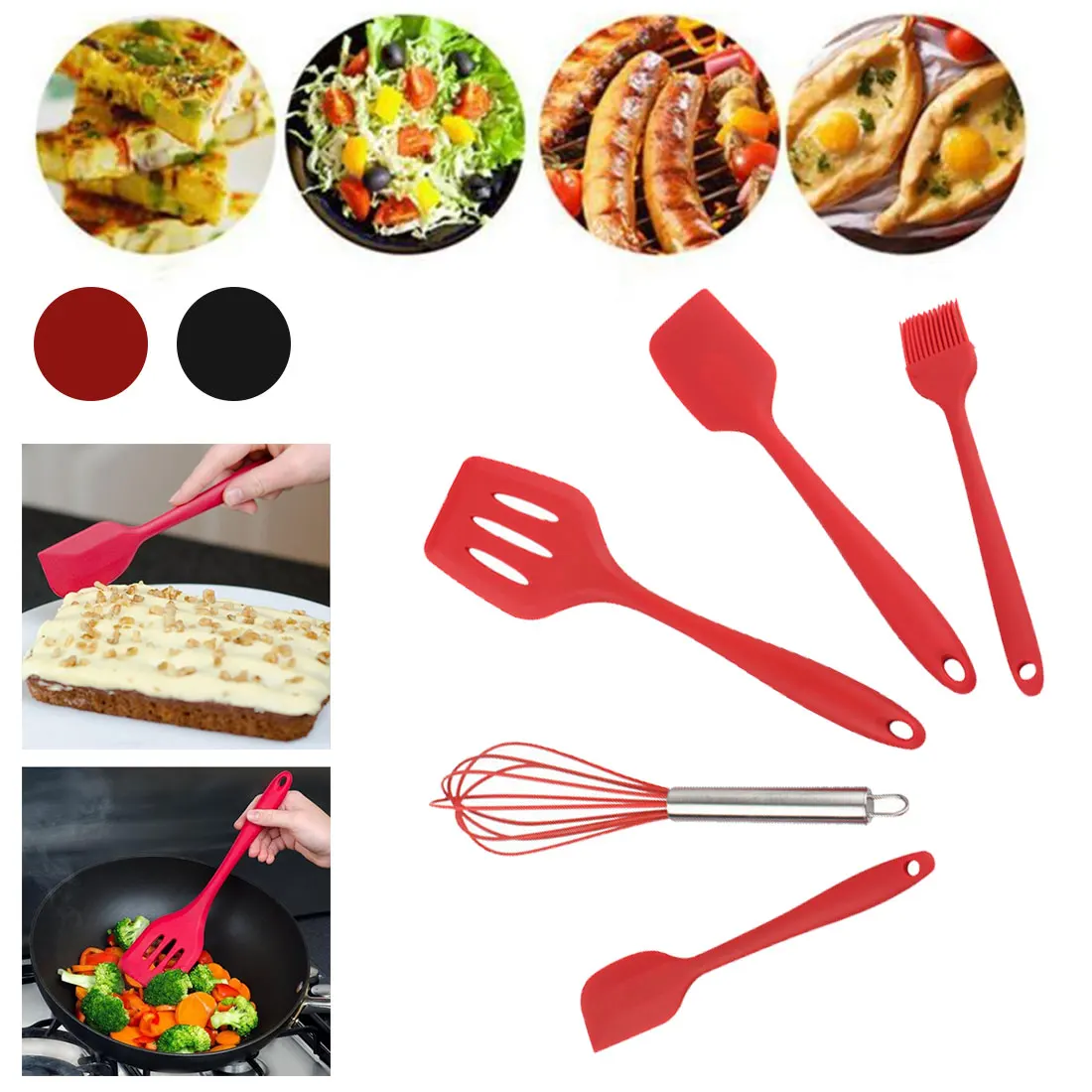 Термостойкая кухонная утварь набор антипригарных шпателей протекающая Лопата