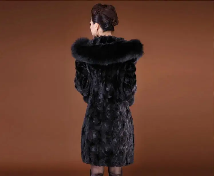 Autumn faux fur leather jacket womens warm fur leather coat women loose jackets winter thicken fashion hooded big fur collar