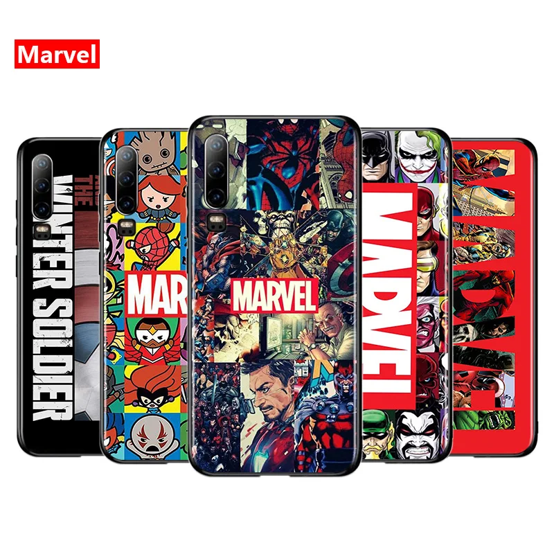 Чехол для телефона с логотипом Marvel Мстители Huawei P50 P40 P30 P20 Lite 5G Nova Y70 Plus 9 SE Pro 5T Y9S Y9