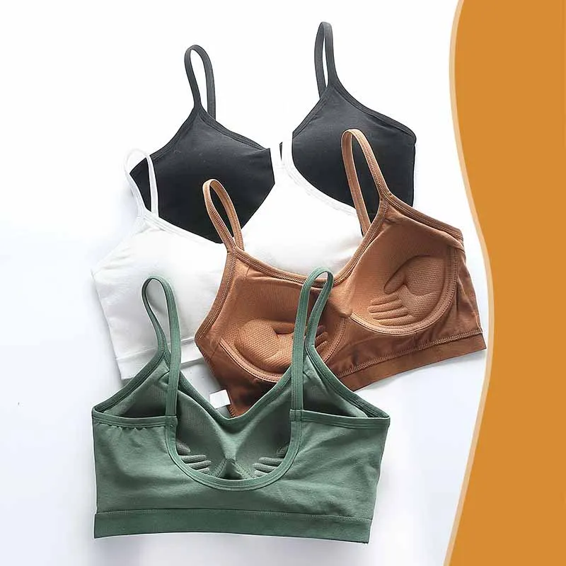 

Women Tube Tops Push Up Bralette Soft Comfort Sports Bra Female Lingerie Seamless Underwear Wireless Crop Top