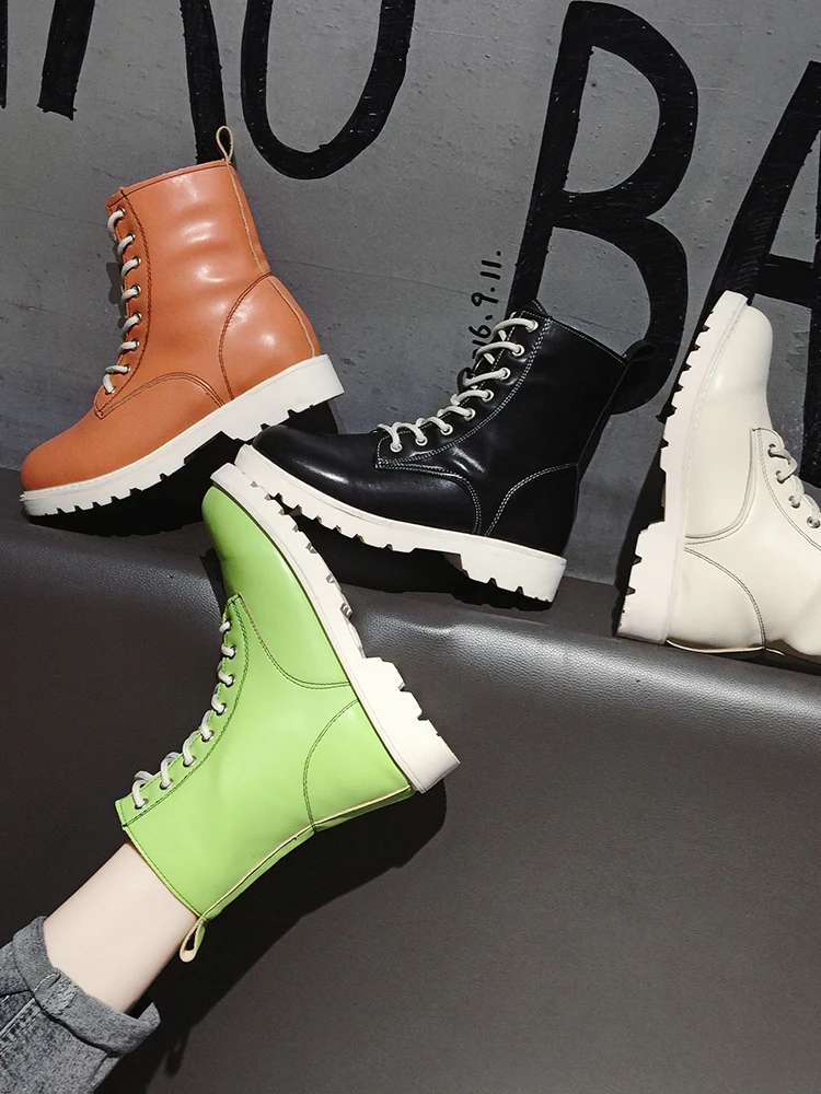 

Martin Boots Female Autumn Single British Wind 2019 New Spring And Autumn Single Boots Wild Handsome Motorcycle Shoes