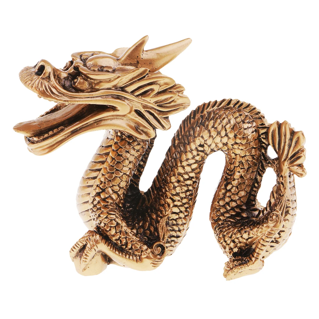

Chinese Zodiac Geomancy Dragon Figurine Statue Home Lucky Furnishing Article